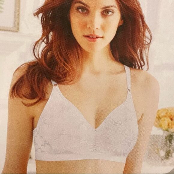 NWT Bali Convertible Wirefree Straps Bra White Size 36DD - Picture 1 of 11